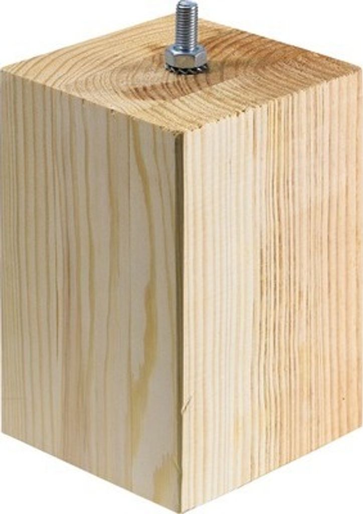 Möbelfuss Brema vierkant 90 x 150 mm kiefer