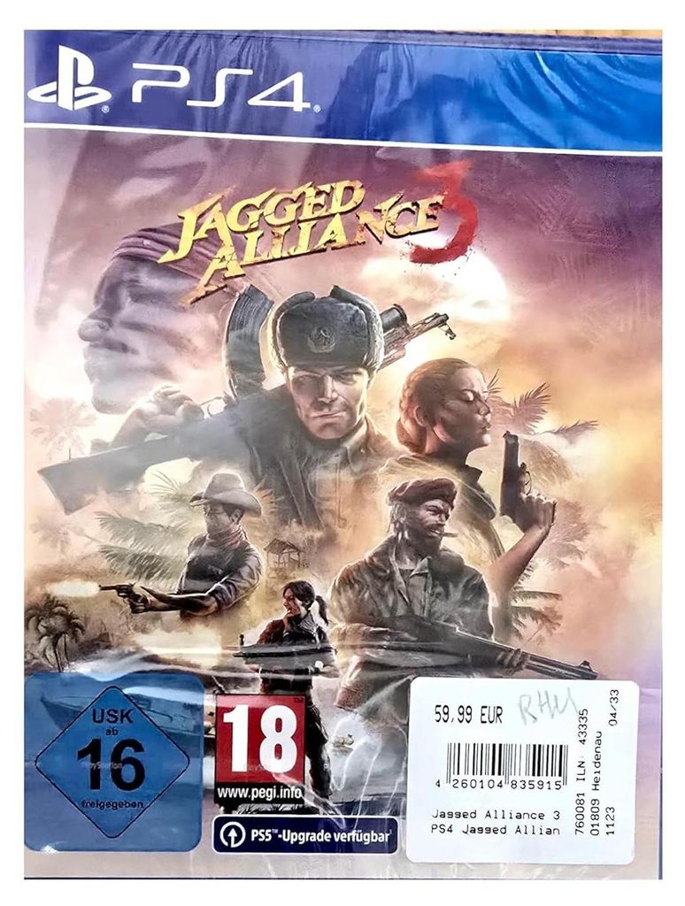 Jagged Alliance 3 PS4 Playstation 4 ab 16 Jahre Produktbild 