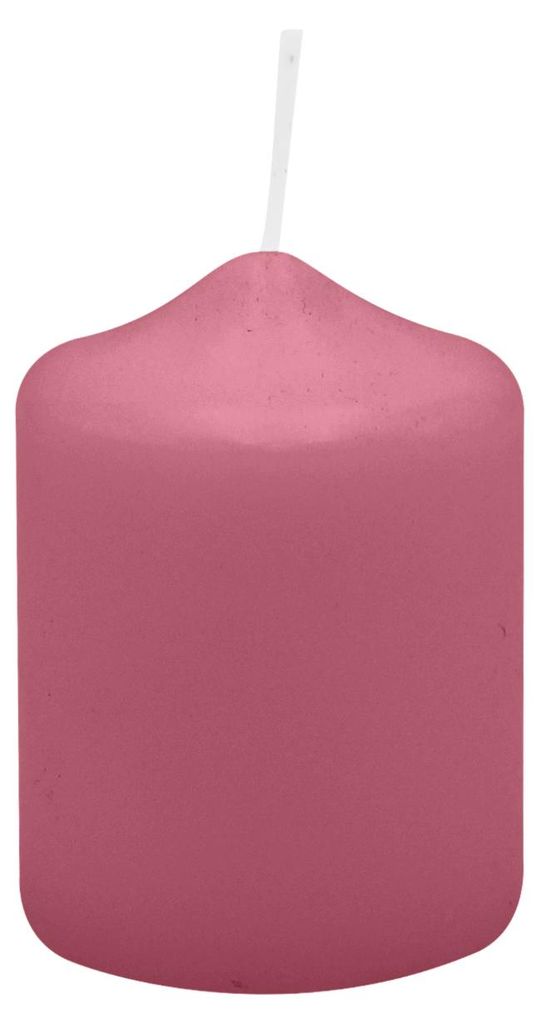 Spitzkopf Stumpen Kerzen Antique Pink 8 x Ø 6 cm, 12 Stück