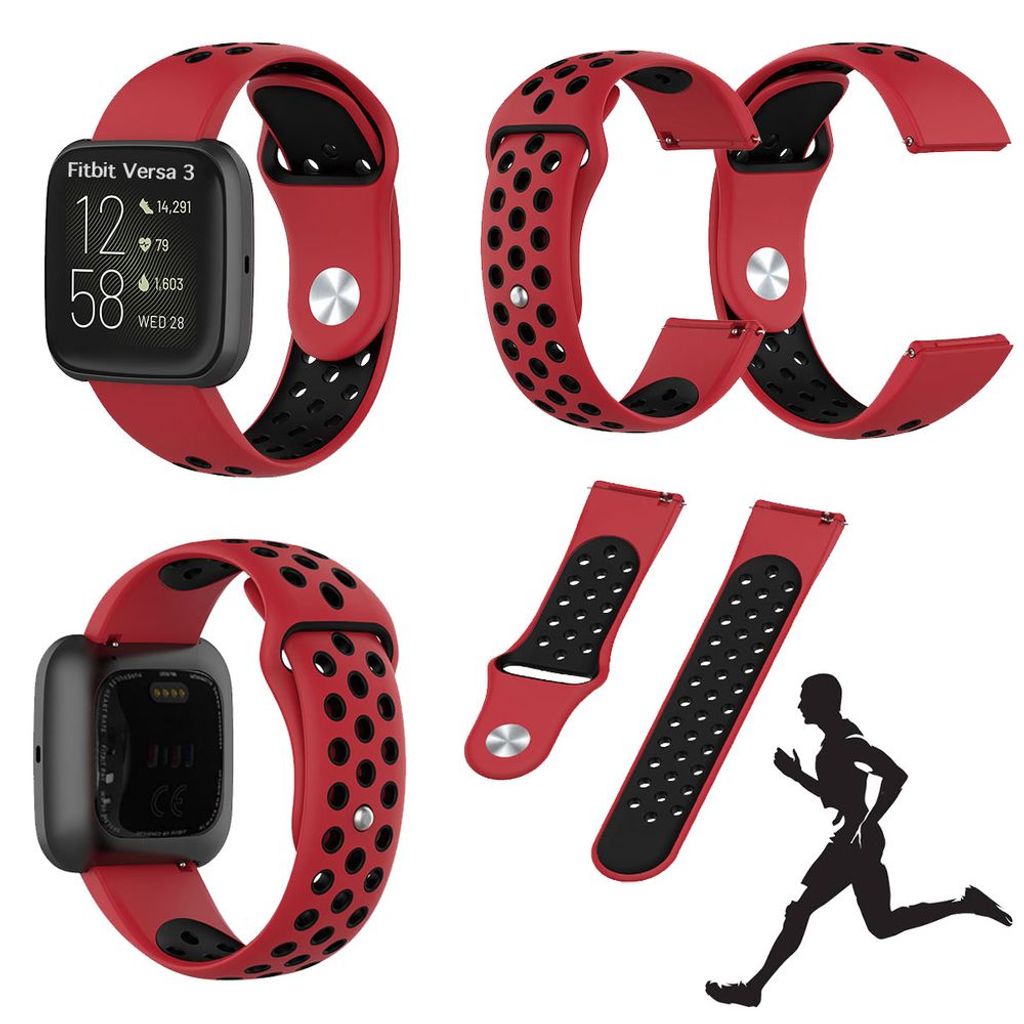 2x Fitbit Versa Armband Ersatz Silikon Band Uhrenarmband Fitness Tracker 
