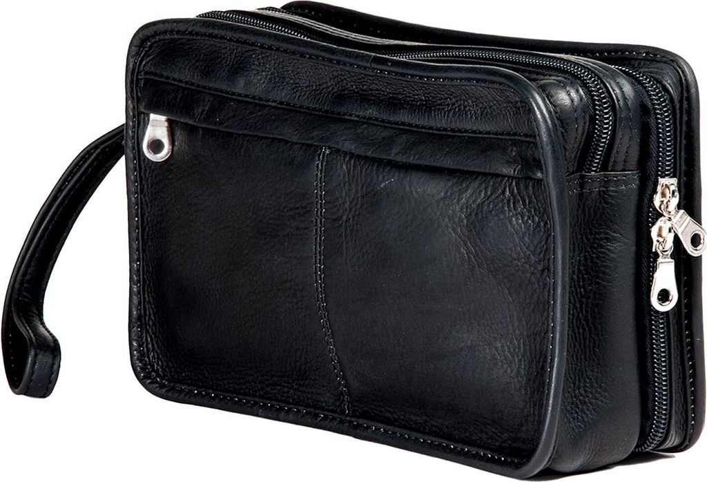 HAROLD'S Leder Utensilientasche Country Men's Bag Comfort Black schwarz