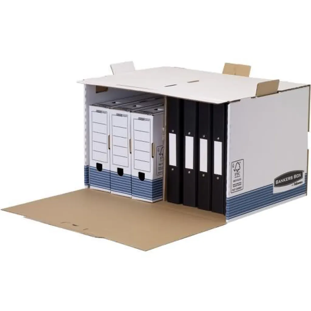 Rangement documents bureau : Conteneur Fellowes R-Kive PRIMA blanc et bleu - 4