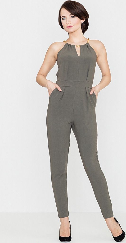 Lenitif Jumpsuit für Frauen Clath K338 olive L