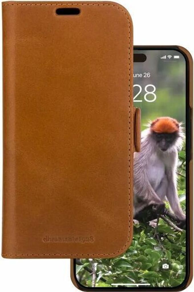 dbramante1928 Lynge, Folio, Apple, iPhone 15 Plus, Braun