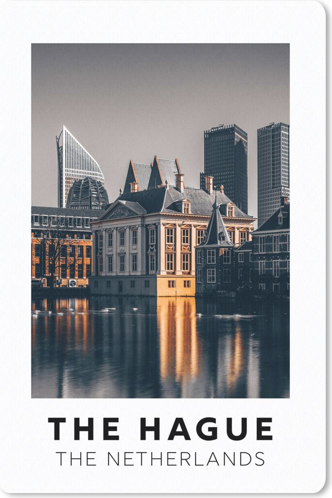 MuchoWow Mauspad Mousepad Niederlande - Den Haag - Architektur - Wasser 40x60 cm - Mousepads - Maus Mat - Pad - Mausunterlage - Schreibtisch Acce...