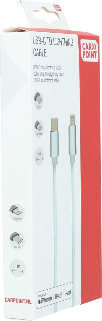 Carpoint USB-C > Lightning Kabel 1 Meter