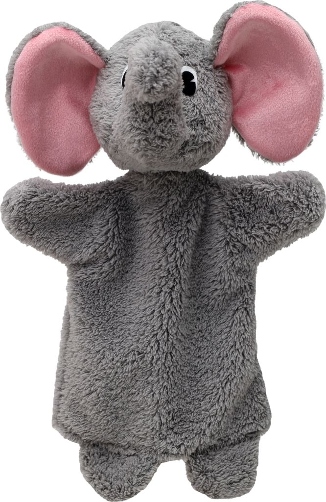 Handpuppe Elefant 30 cm Grau, 24386A