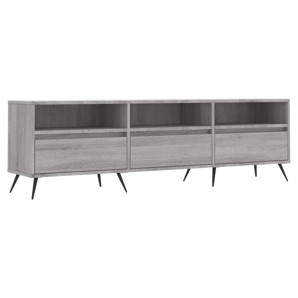 SYFAX™ Mobile Porta TV Grigio Sonoma 150x30x44,5 cm Legno Multistrato
