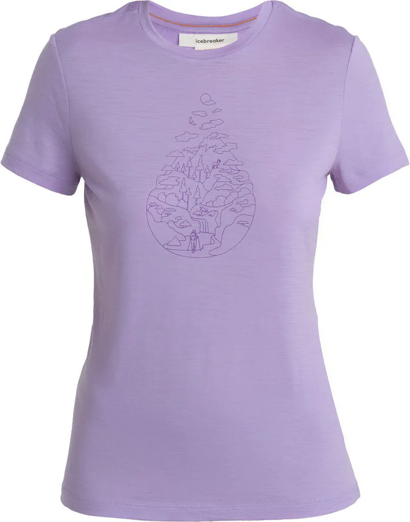 T-shirt Sport en Laine Mérinos Femme Tech Lite III Icebreaker XL Violet