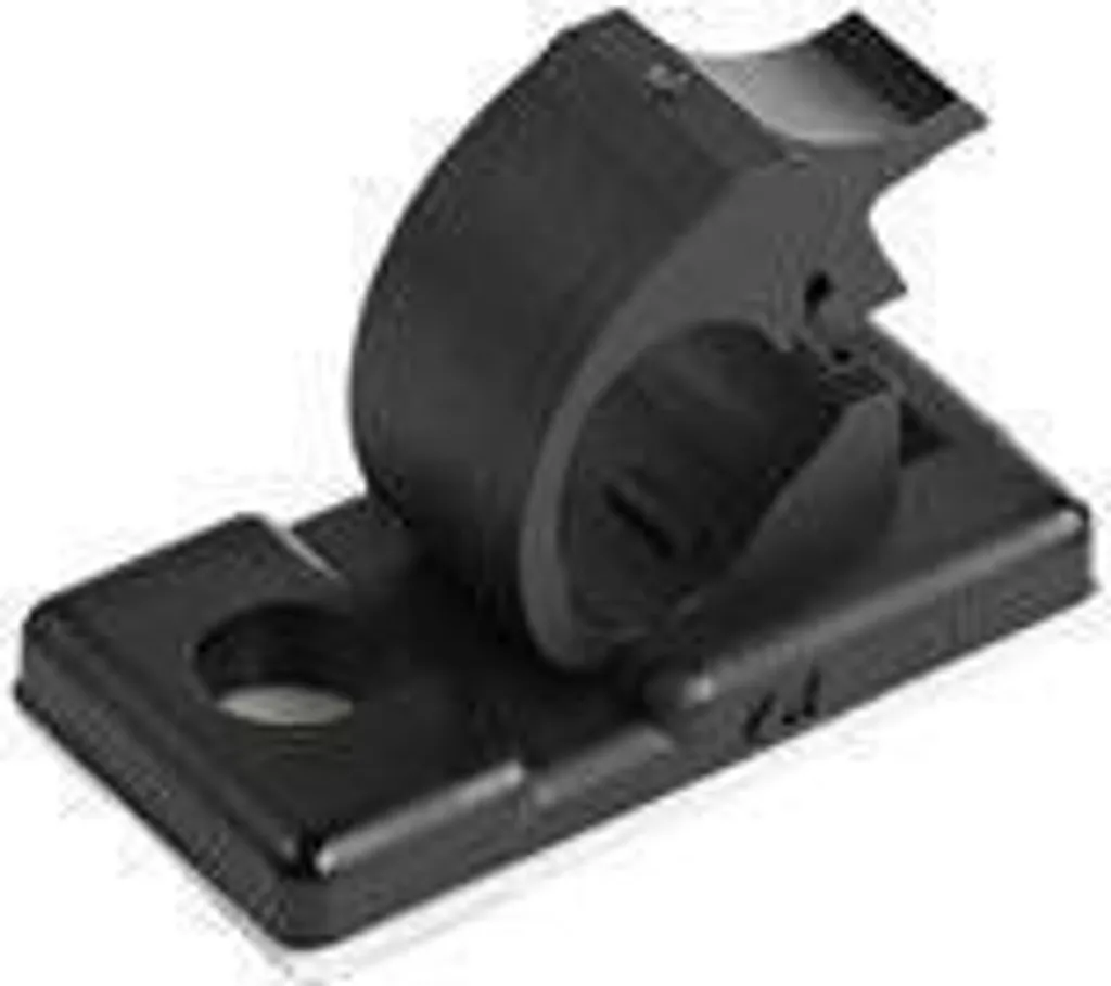 StarTech.com 100 Clip Cavi Adesive Nero UL94V-2 per Ufficio e Server - 2