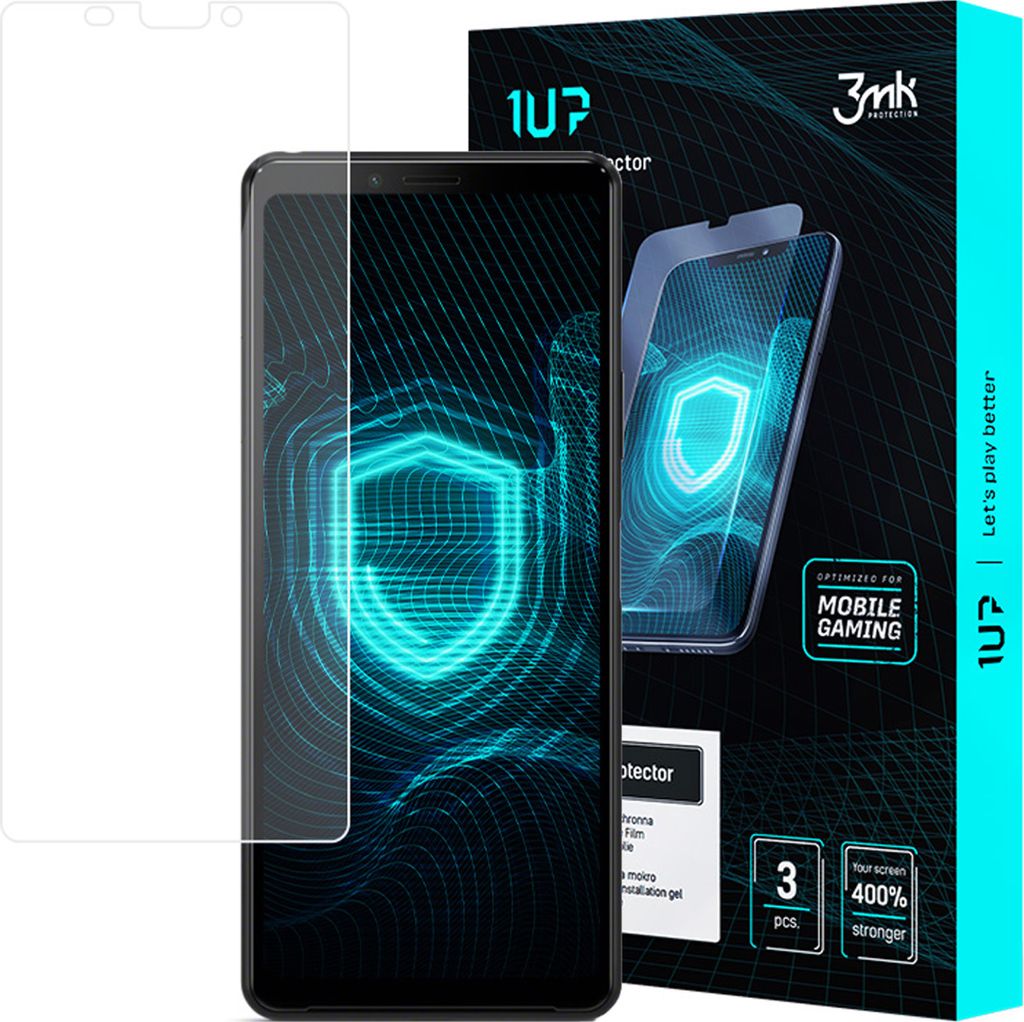 3mk Display Schutzfolie 1UP für Sony Xperia 10 II transparent Gaming (3 Stück)