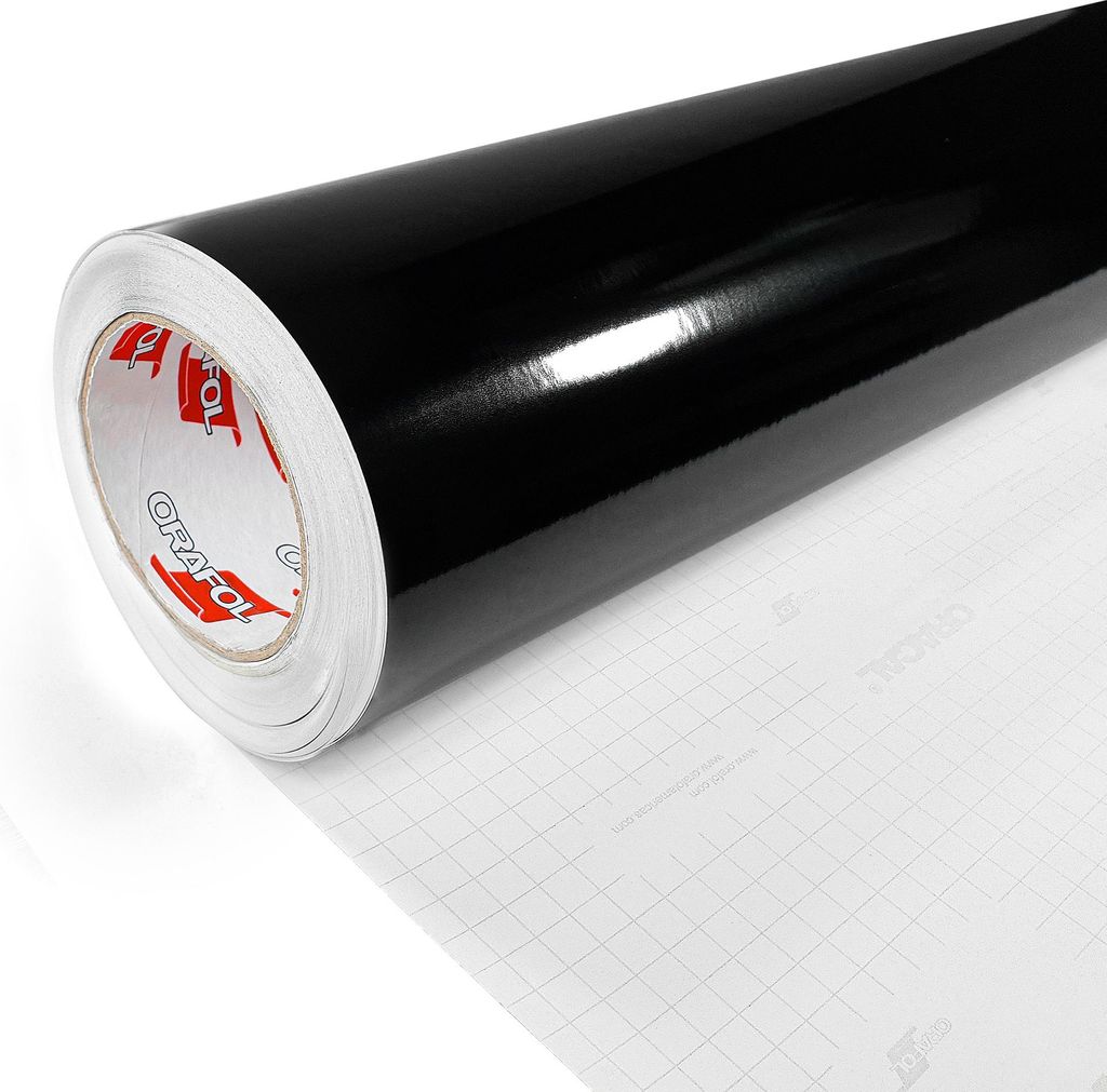 DecoMeister Möbelfolie selbstklebend 63x100 cm - Schwarz Hochglanz - Einfarbig Klebefolie für Möbel - Klebefolie Möbel für einfache Anwendung,...