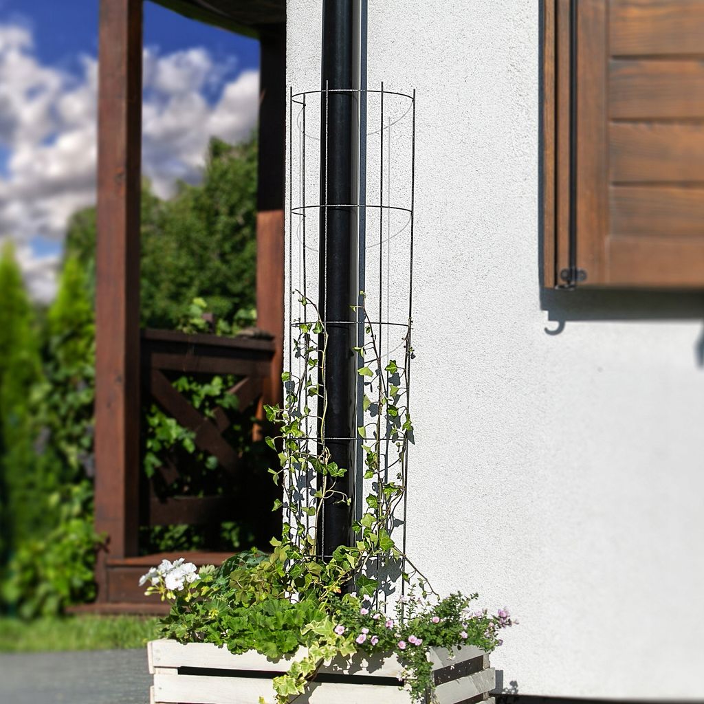 KADAX Rankobelisk Traliccio In Metallo Per Rose E Piante Rampicanti - 42x202 Cm - Verde