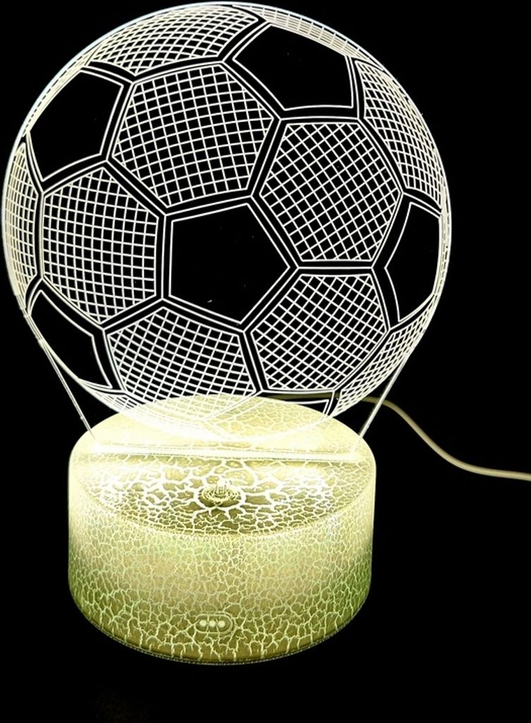 Nachtlampe - Fußball - 3 Farben - P107 Produktbild 