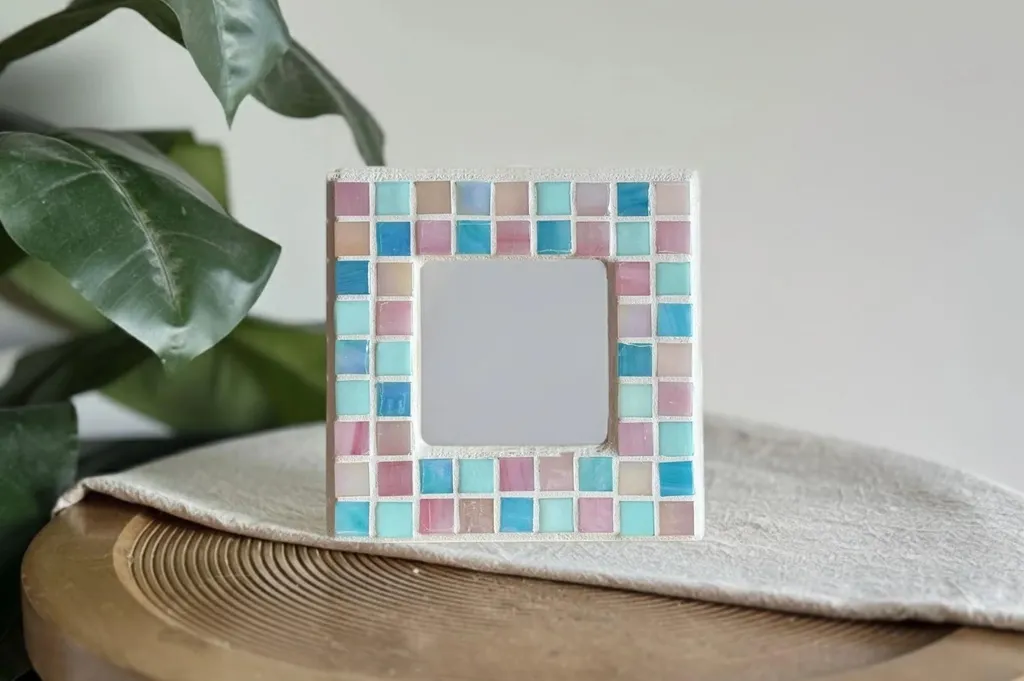 Activité manuelle ado kit mosaïque miroir pour décoration de chambre