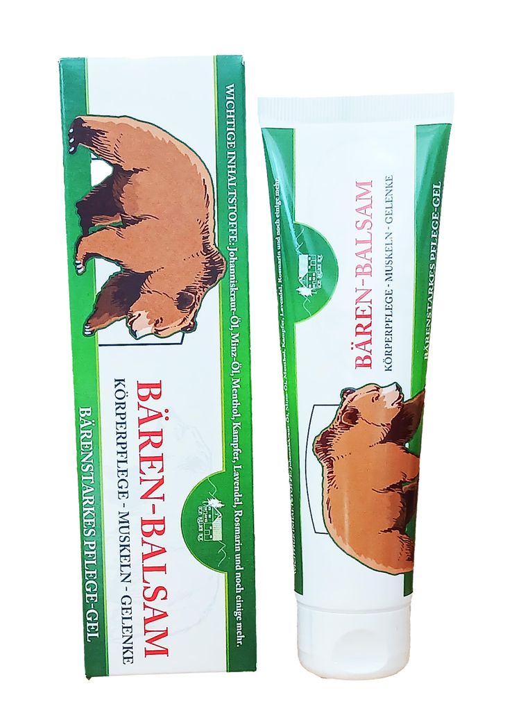 BÄREN BALSAM GEL 100 ml Tube für Rücken Beine Muskeln Produktbild 