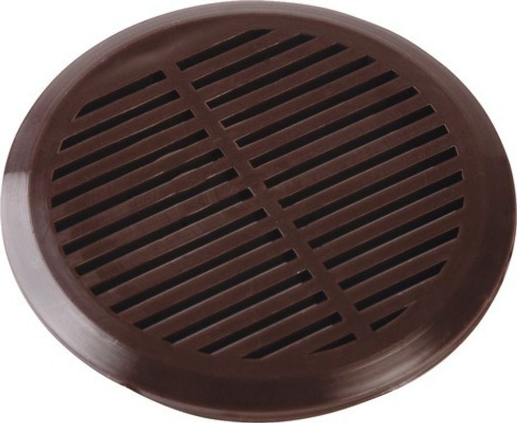 Rotheigner Möbelgitter Kunststoff braun rund 50 mm Pack = 4 St