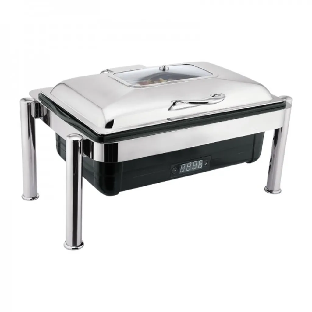 Solution Buffet Chaud : Chafing Dish Électrique GN 1/1 WAS Germany Inox