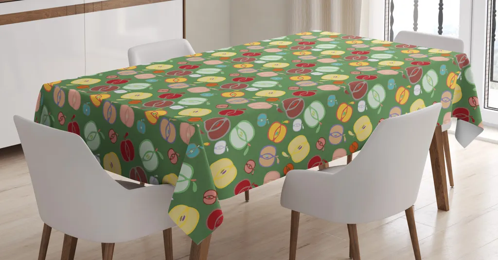 Tovaglia Artistica ABAKUHAUS 140x170 Mele - Stile Doodle