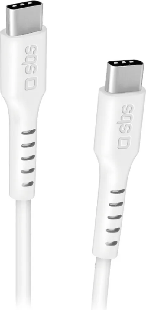 SBS TECABLETCC3MW Cavo USB-C 3 metri Bianco: Ricarica e Dati per Smartphone