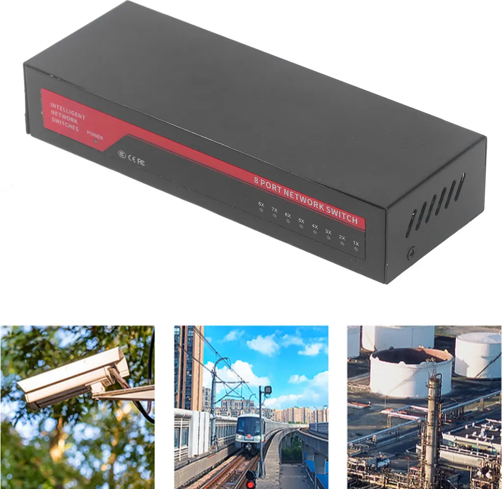 Commutateur PoE 8 ports silencieux : switch Gigabit en métal sans ventilo - 3