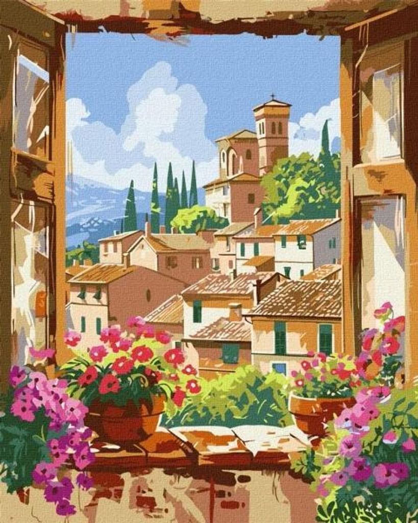Malen nach Zahlen – Geliebte Toskana 40 x 50 cm – Ideyka