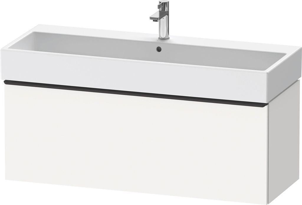 Duravit D-Neo Waschtischunterbau wandhängend, 1184x440x442mm, 1 Auszug, mit Griff Diamantschwarz, DE42750BD180000