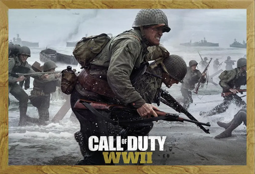 Poster Call Of Duty WWII Stronghold con Cornice Shinsuke Rovere 61x91,5