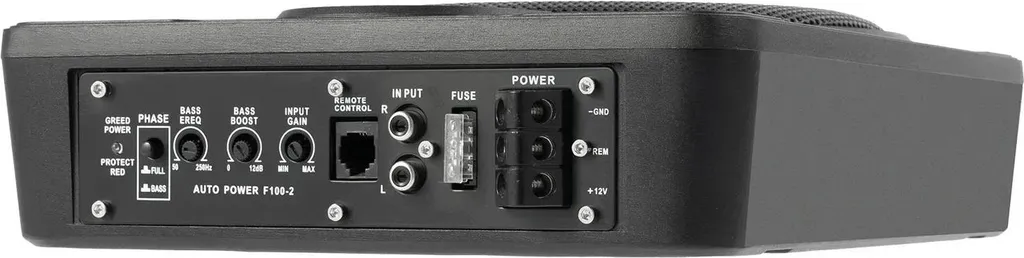 Subwoofer Actif sous Siège 20cm 200W RMS - Caisson de Basse Slim Noir
