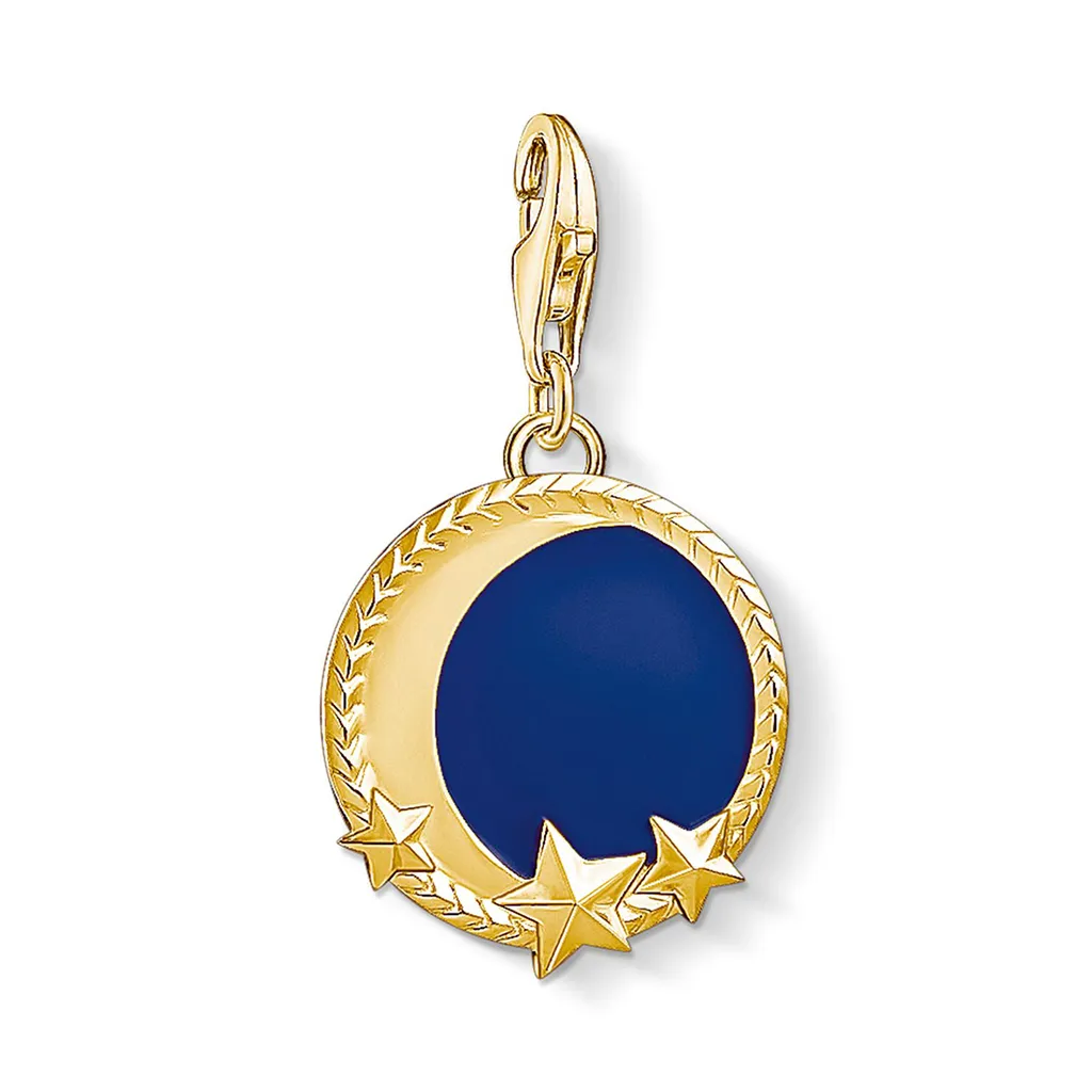 Thomas Sabo Collana Donna Argento 925 Con Luna E Stelle – Lunghezza Regolabile 40-45 Cm