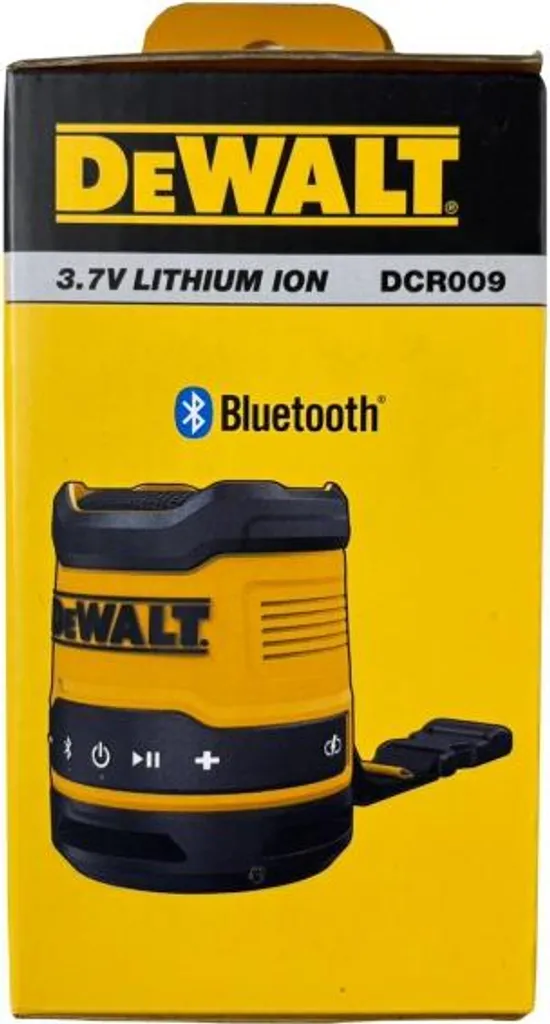 Enceinte Bluetooth Compacte DEWALT DCR009-XJ Rechargeable par USB-C - 15