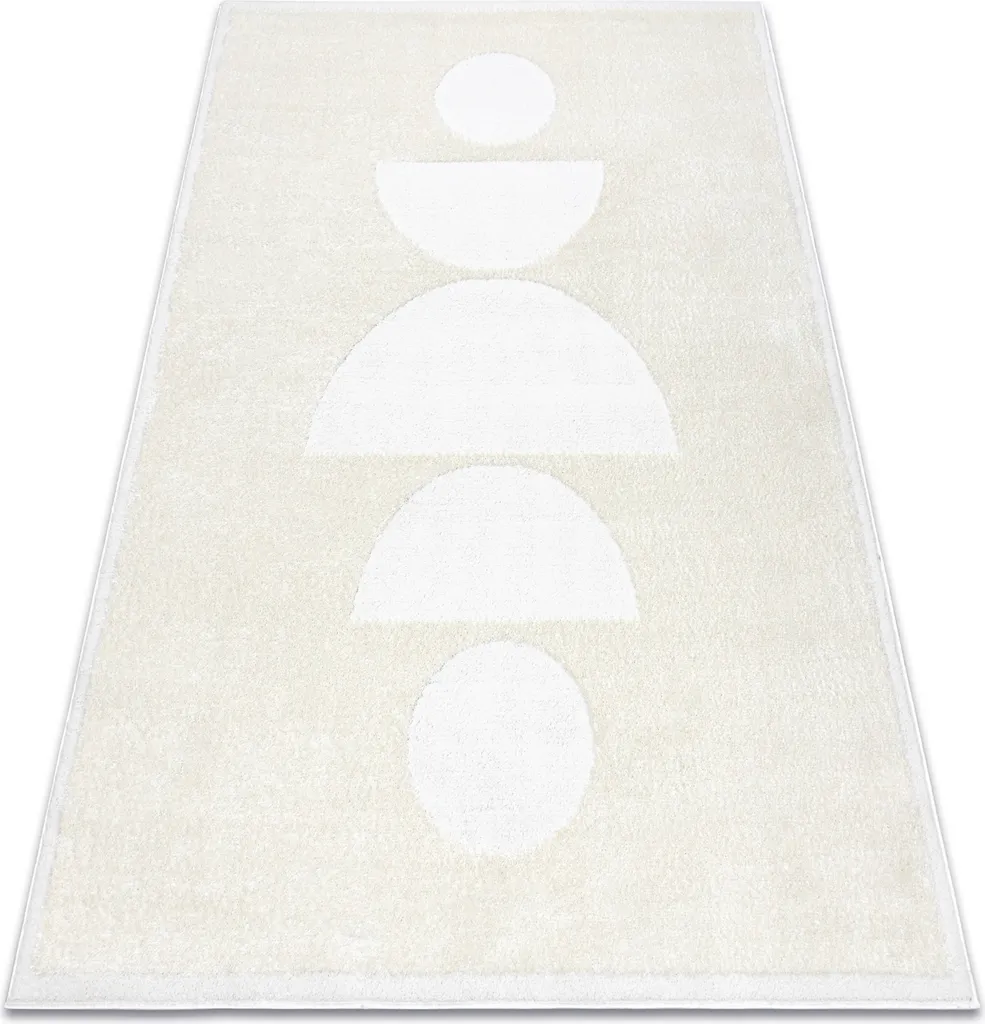 Tapis moderne MODE 8598 géométrique crème beige - Salon 200x290 cm