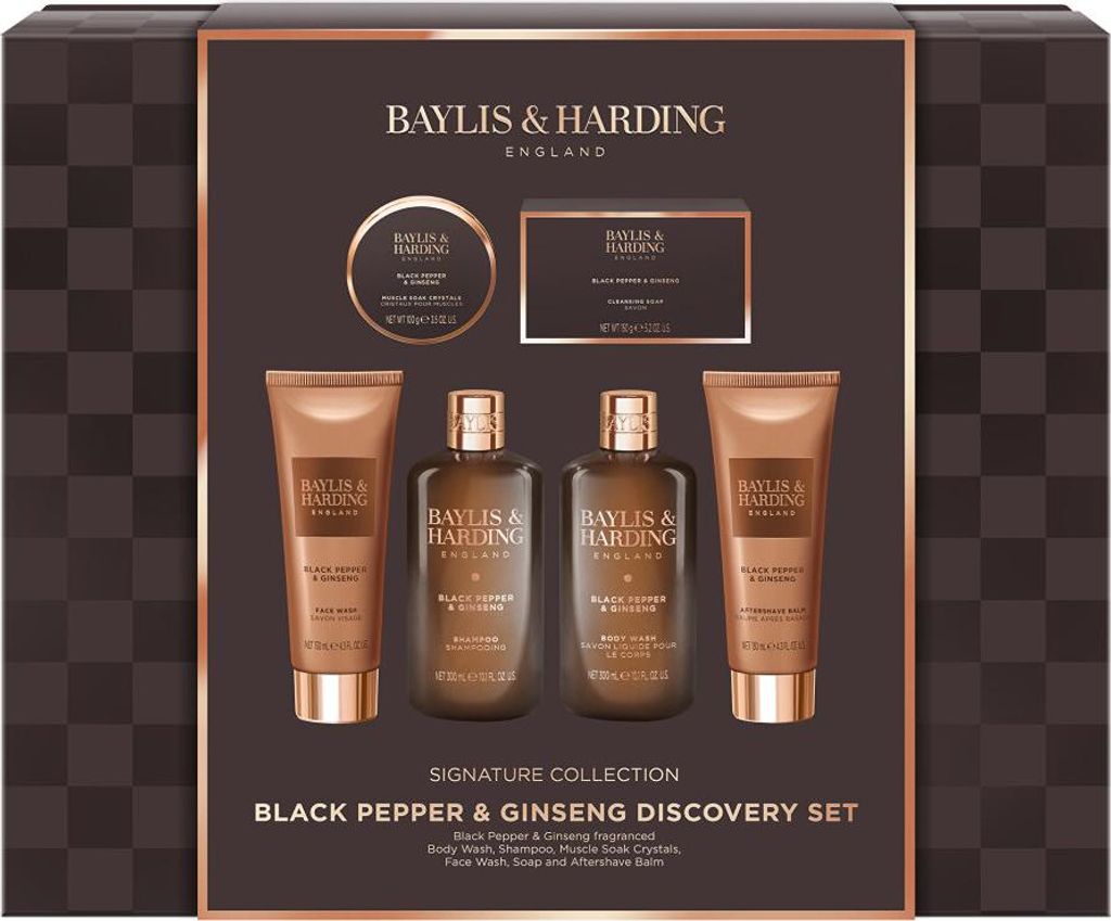 Geschenkset Black Pepper & Ginseng 6-tlg