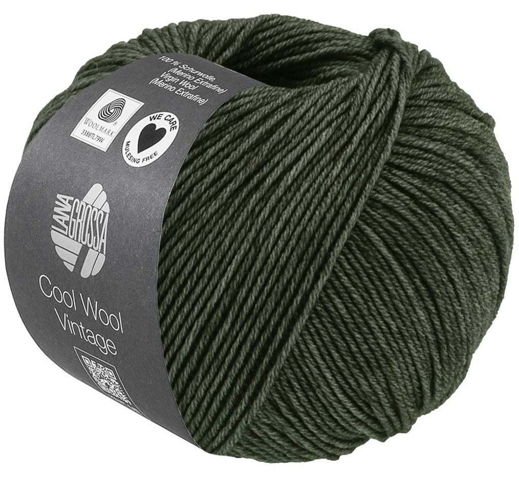 Lana Grossa - Cool Wool Vintage 7393 waldgrün Produktbild 