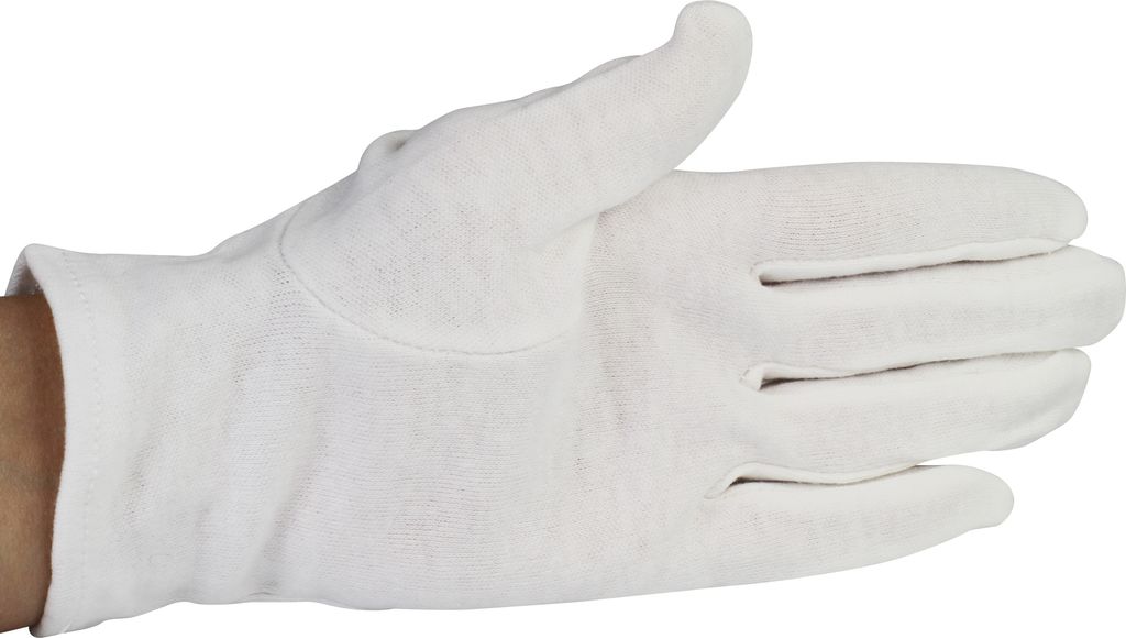 NOBA Zwirnhandschuhe Weiß, Größe:8.0