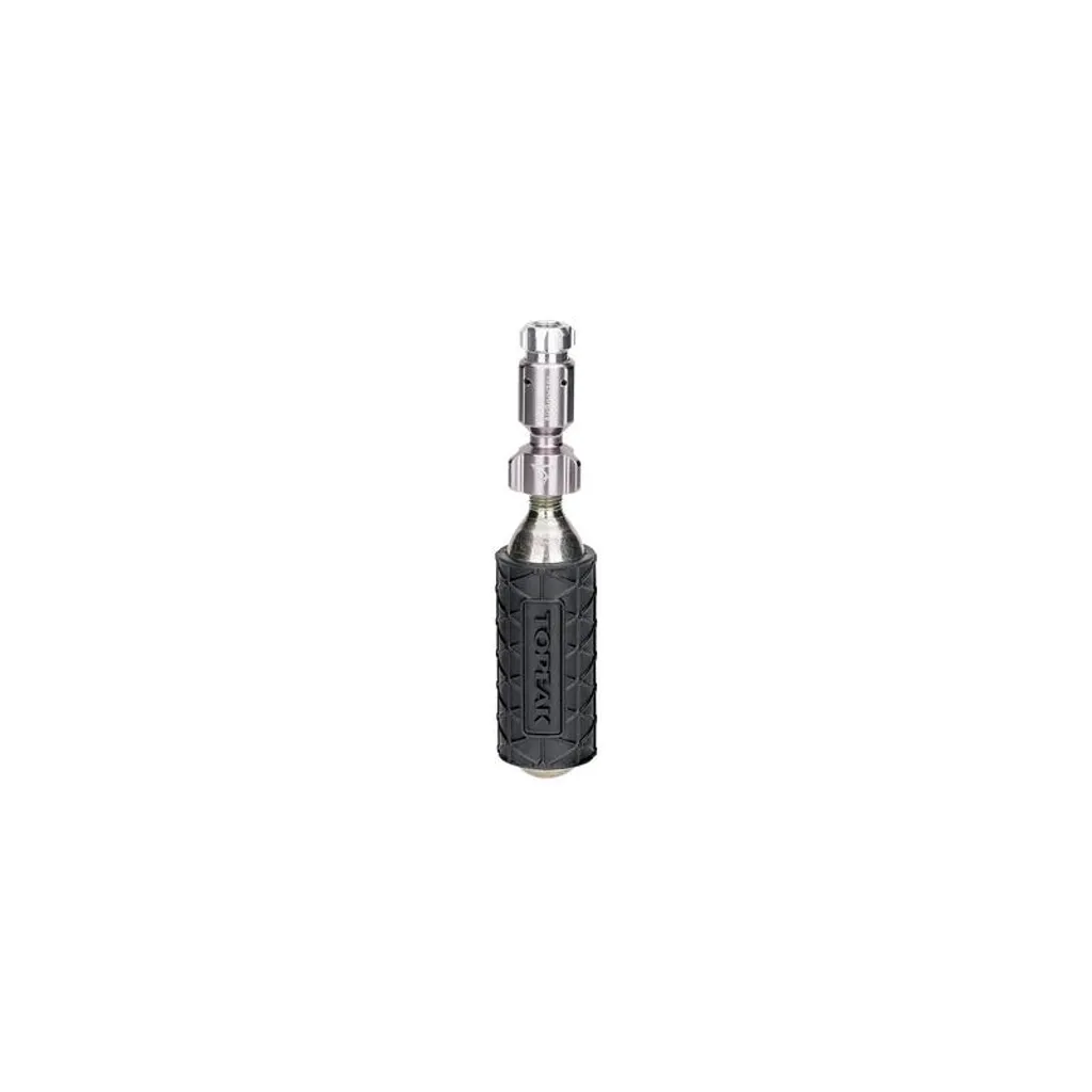 Gonfleur CO2 vélo Micro AirBooster Topeak léger pour valve Presta Schrader