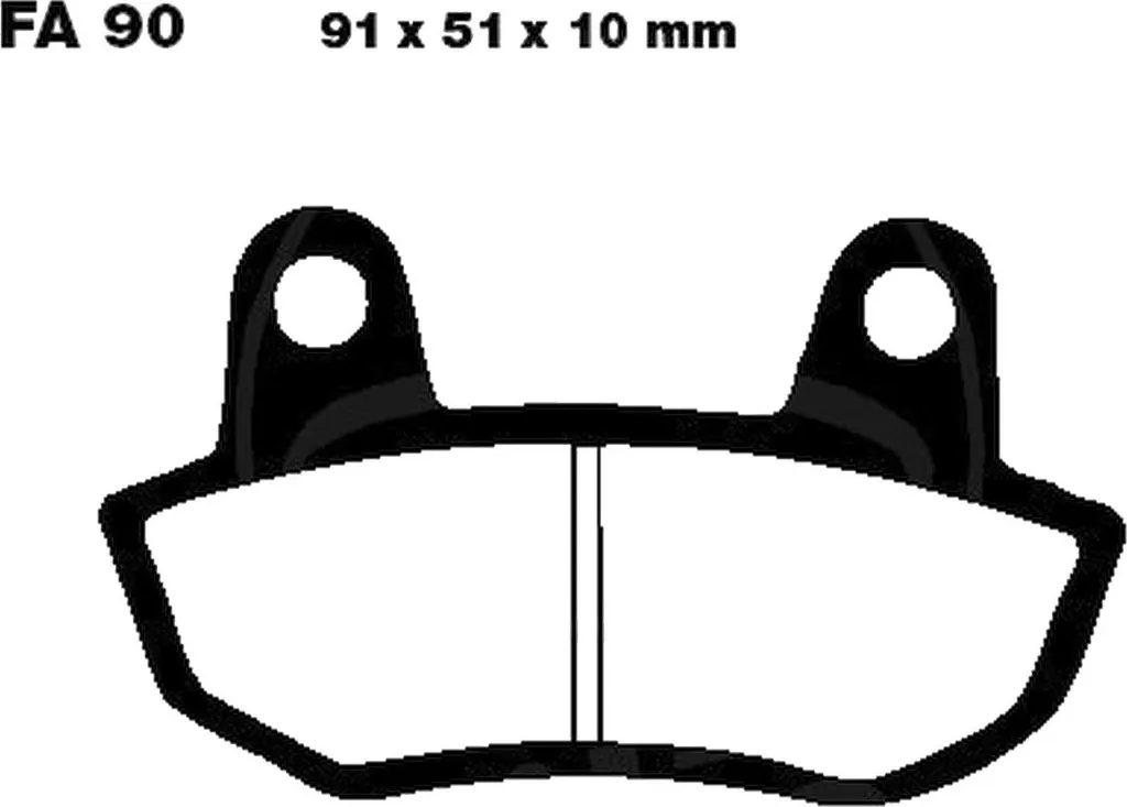 Jeu de plaquettes de frein avant Pamoto pour Honda CB 650 Custom 82-83