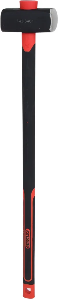 KS Tools 142.6401 Marteau de forge avec manche en fibre noir et rouge