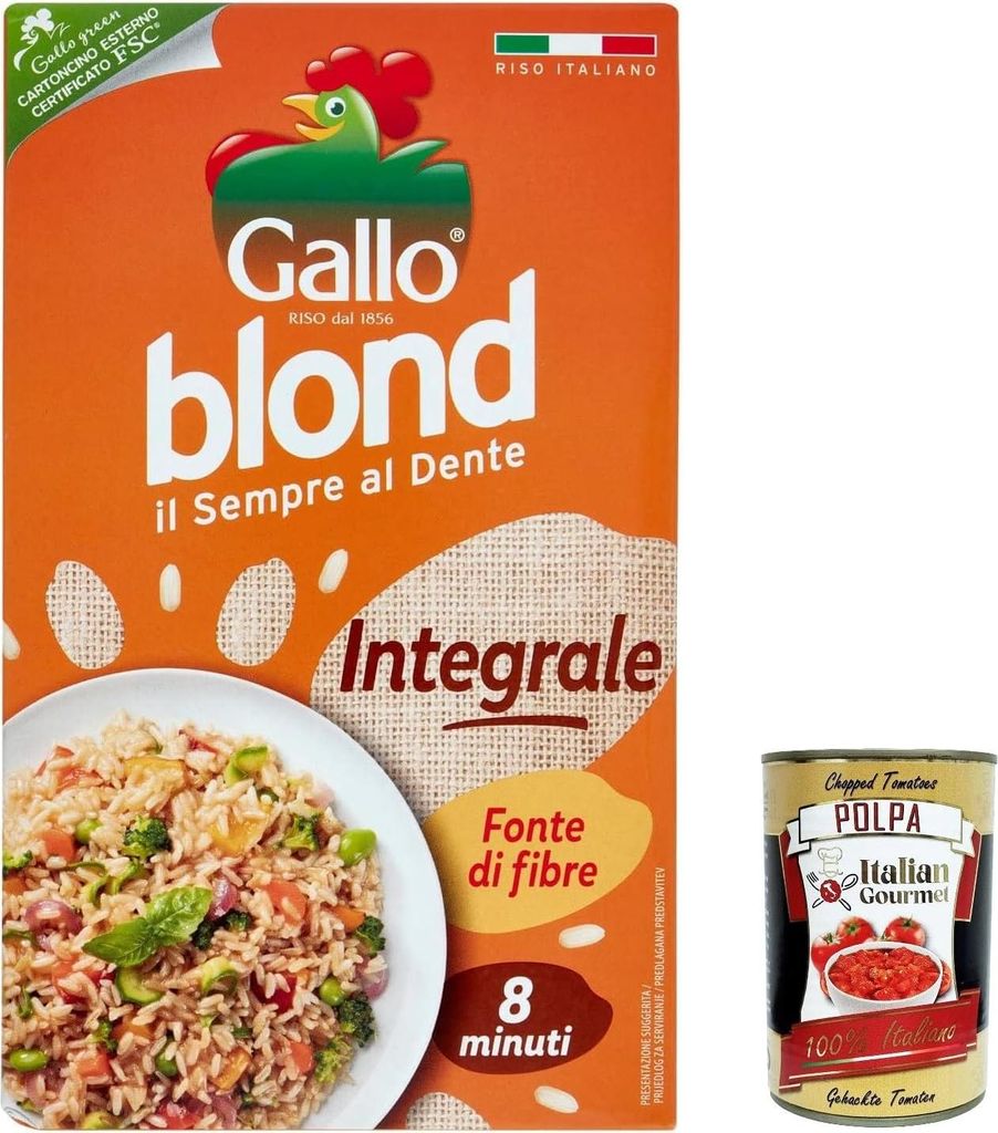 6x Riso Gallo, Riso Blond Integrale, Voller Reis, Produktbild 