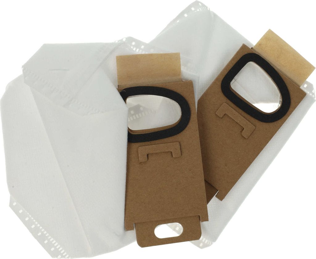 vhbw 2x Staubbeutel kompatibel mit Roborock H7, H6 Staubsauger - 13,5cm x 11,9cm Weiß