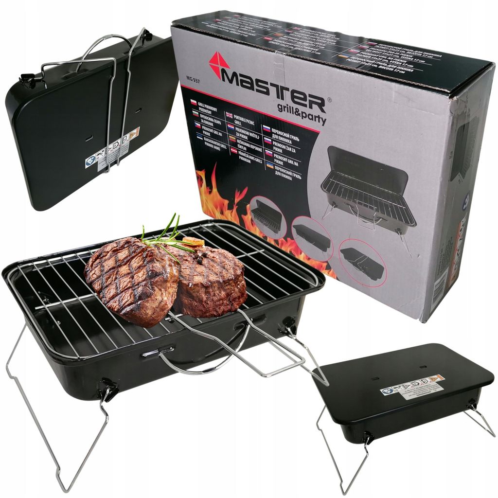Draagbare picknickgrill voor buiten, model MG937 Productafbeelding 