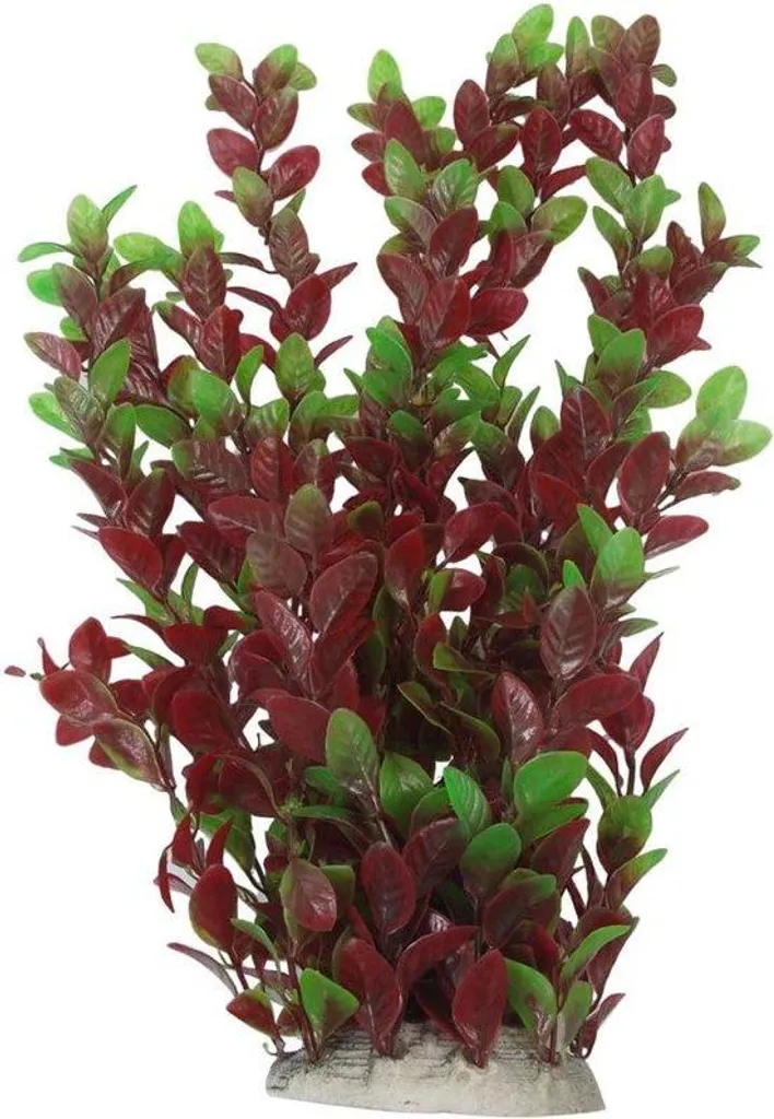 Décoration aquarium plante artificielle 40 cm bicolore - Plastique souple
