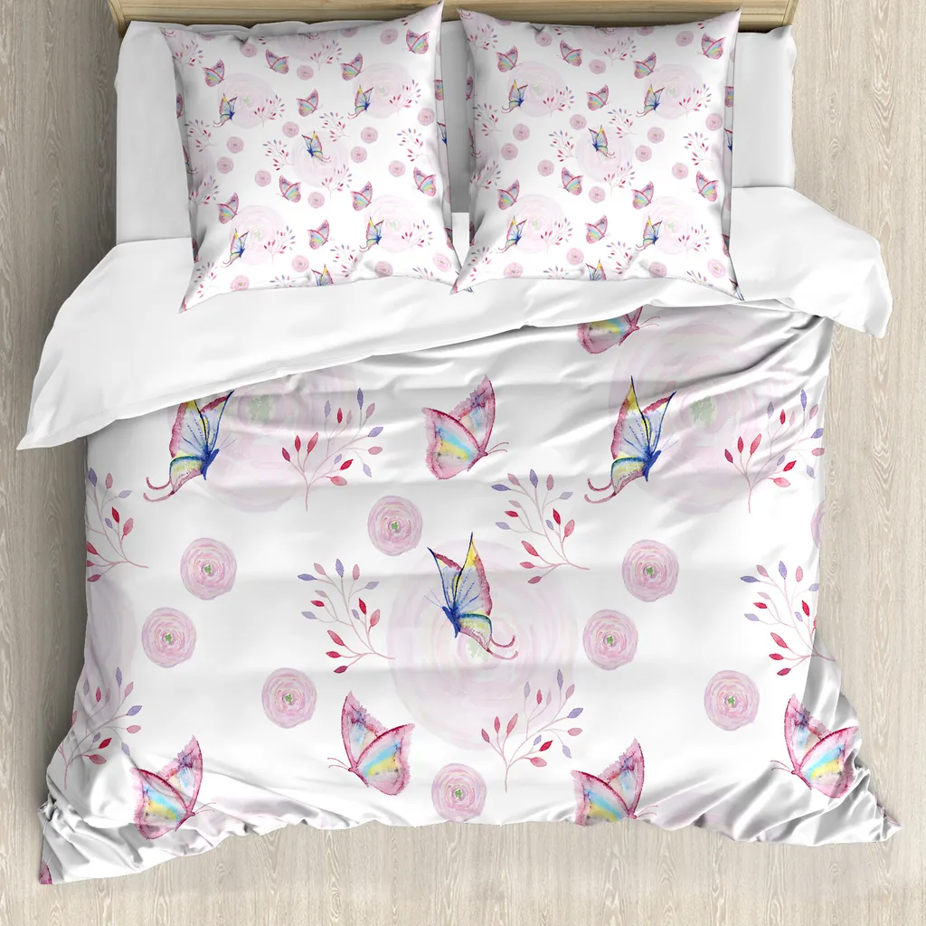 Copripiumino Farfalle ABAKUHAUS 200x200: Incanto Rosa e Protezione