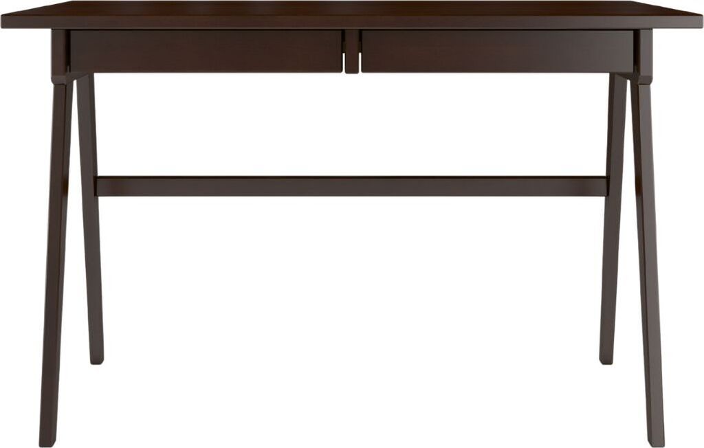 Edda Schreibtisch mit 2 Schubladen / Massivholz Buche / Schminktisch / Computertisch / Kinderschreibtisch / Bürotisch / Farbe Palisander
