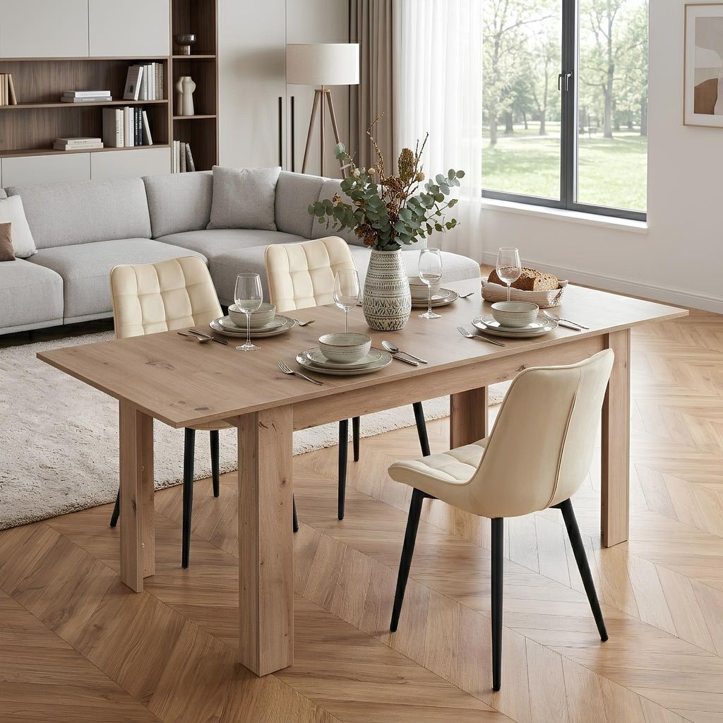 Krok Wood Ausziehbarer Esstisch Lora 120x70х76 cm Produktbild 