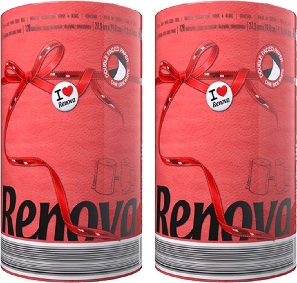 2er Pack Renova Küchenrollen - Küchenrolle Küchenpapier Produktbild 
