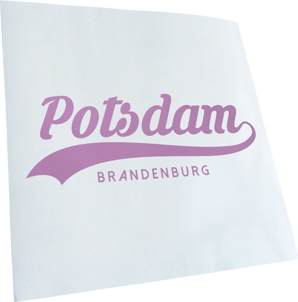 Kiwistar - Autoaufkleber - Potsdam Brandenburg - Flieder - 50x18cm - Aufkleber für Auto, Laptop, Fahrrad, LKW, Motorrad mehrfarbig JDM Decal Racing