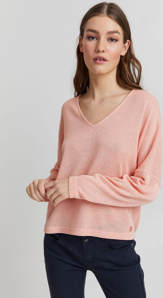OXMO OXKatla - 21950024ME Damen Strickpullover Feinstrick Pullover