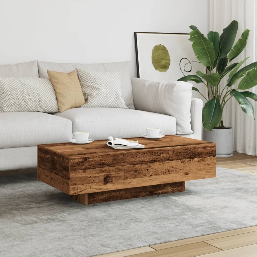 "im Sonderangebot"Couchtisch - CLORIS - Wohnzimmertisch - Robust und langlebig - Altholz-Optik 100x49,5x31 cm Holzwerkstoff - NeuMöbel4805977