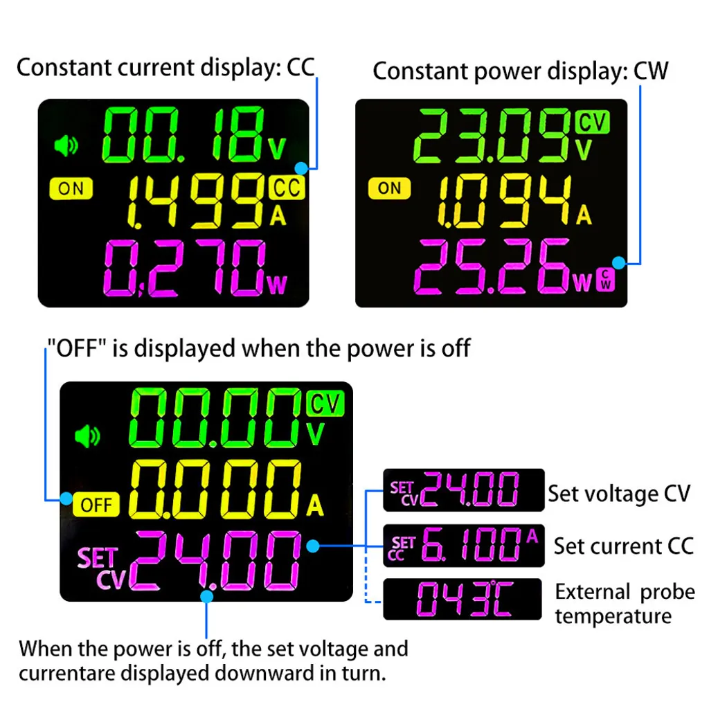Modulo Step-Down Digitale LCD VA - Alimentatore DC Solare Seriale - 5